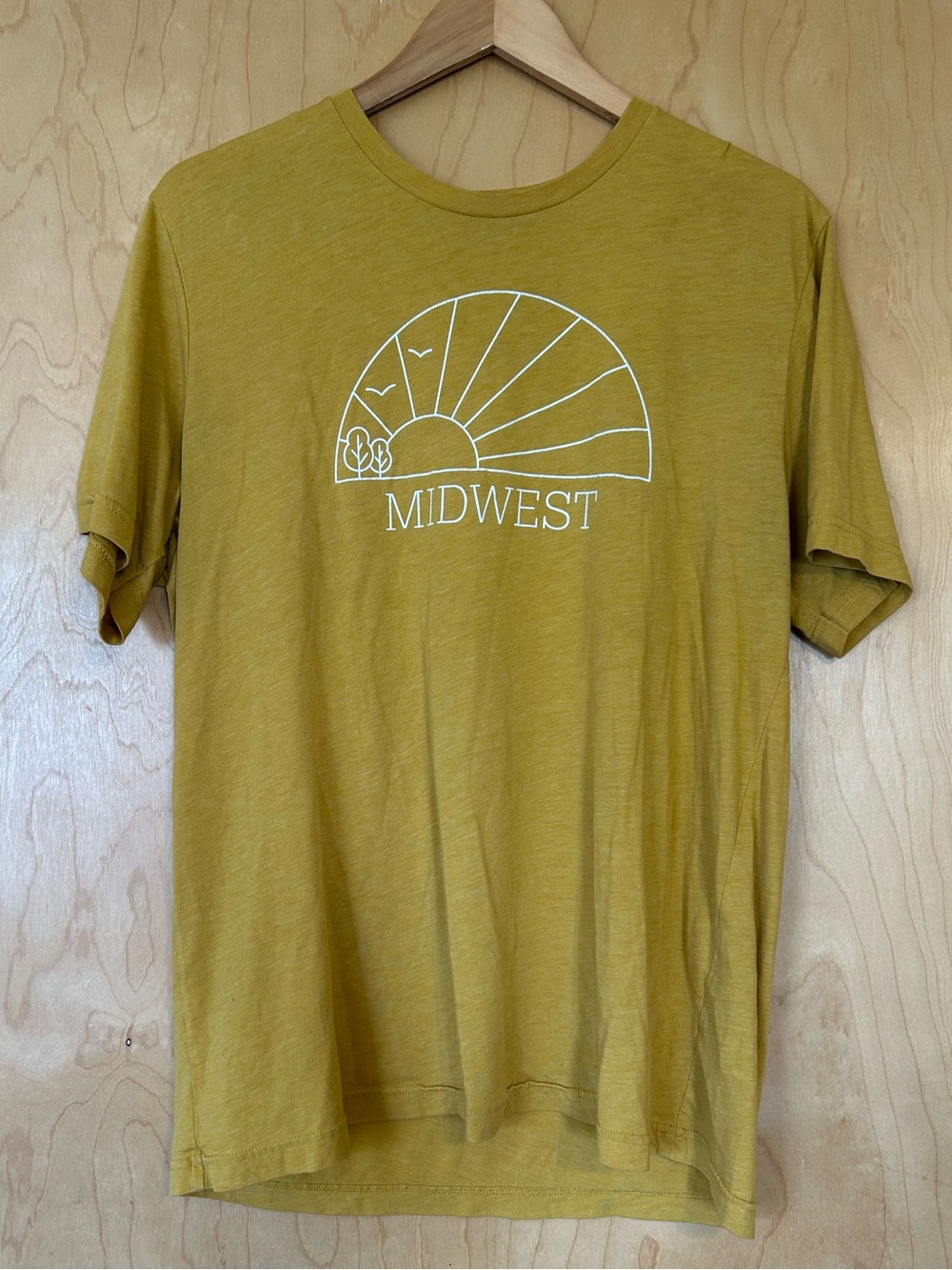 Midwest Graphic Tee in Mustard Yellow